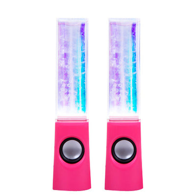 Parlante USB Mini Fuente Danzante con Luces LED para Computadora y Escritorio - Image 5