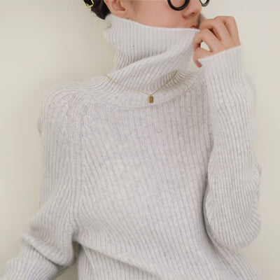 Suéter de Lana Holgado para Mujer Talla Grande - Otoño - Image 8