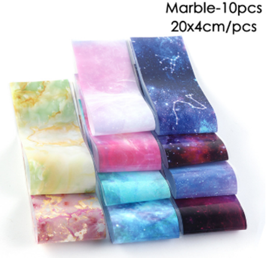 Papel de Transferencia Nail Art Cielo Nocturno Vía Láctea - Image 9