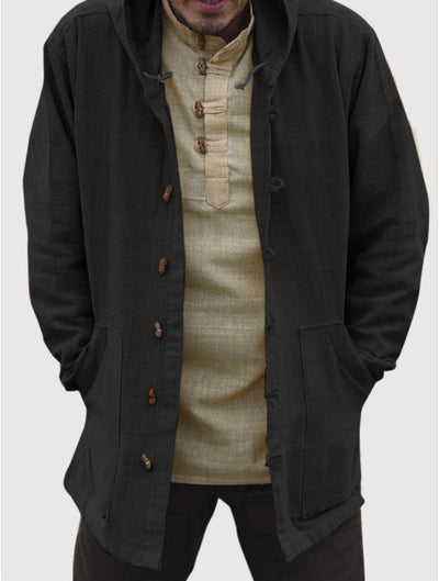 Chaqueta Casual Étnica con Capucha y Manga Larga para Hombre - Image 14