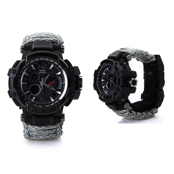 Pulsera de Supervivencia Táctica War Wolf 2 - Kit Multi-Función con Brújula y Cuchillo - Image 6