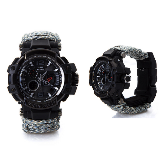 Pulsera de Supervivencia Táctica War Wolf 2 - Kit Multi-Función con Brújula y Cuchillo - Image 6