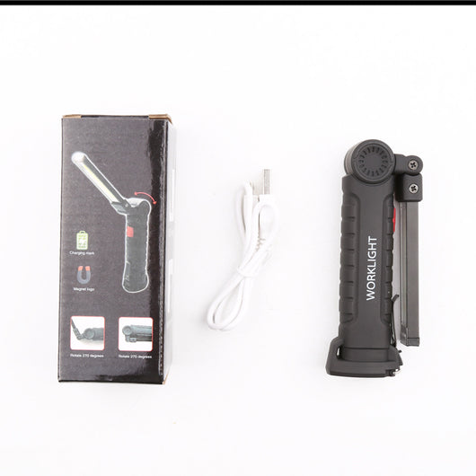 Linterna LED de Trabajo Recargable por USB con Luz de Emergencia - Image 3