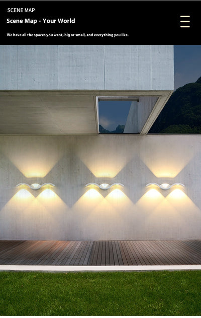 Lámpara LED de Pared Exterior Minimalista de Diseño Contemporáneo - Image 8