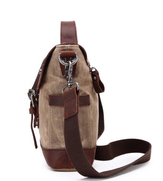 Maletín Bandolera de Lona y Cuero - Bolso Diagonal Profesional - Image 12