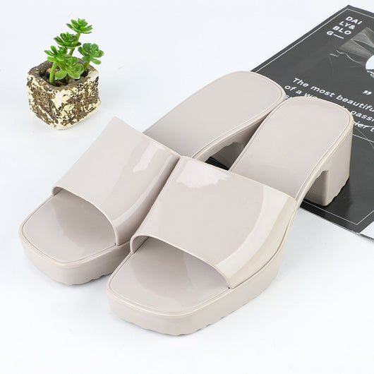 Sandalias Plataforma de Verano para Mujer con Tacón Grueso y Punta Cuadrada - Image 14