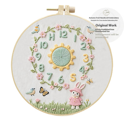 Kit DIY Reloj Decorativo con Bordado - Manualidad Creativa Hecha a Mano - Image 9