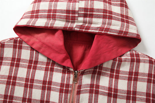 Chaqueta Reversible Hombre Diseño Cuadros Estampado Digital Moda Europea - Image 10