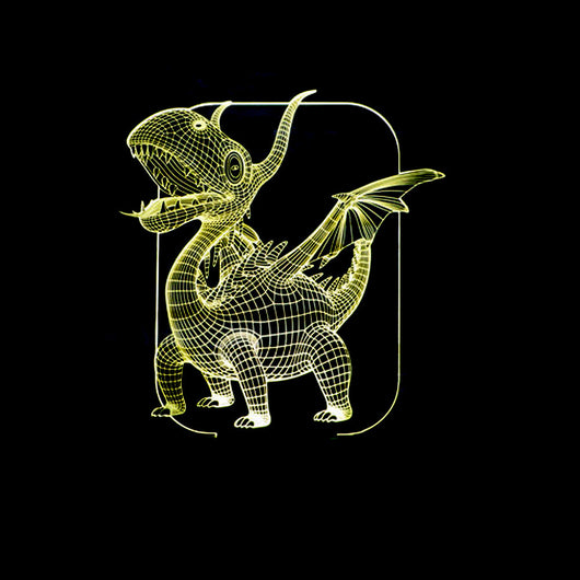 Luz Estéreo 3D Acrílica LED con Control Remoto Táctil - Image 9