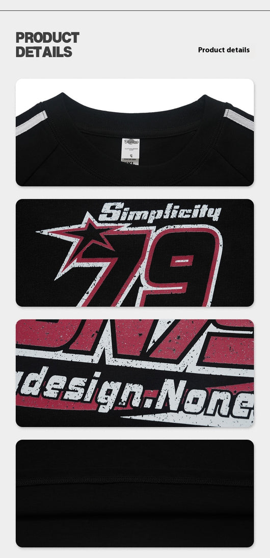 Playera Retro de Carreras con Estampado Desgastado - Unisex para Pareja - Image 12