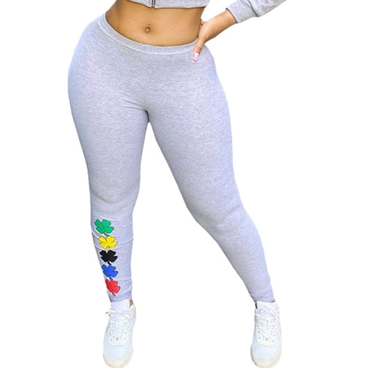 Pantalones Casuales Estampados Ajustados de Moda