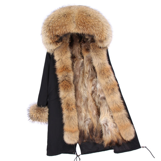 Abrigo Largo de Lana con Cuello para Invierno - Image 10