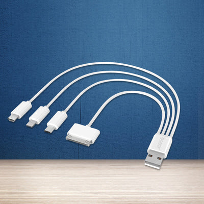 Cable Multipropósito 4 en 1 Compatible con iPhone y Android - Image 12