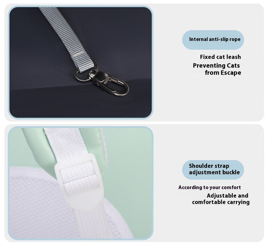 Mochila Transportadora Plegable para Mascotas - Gran Capacidad para Gatos y Perros - Image 33