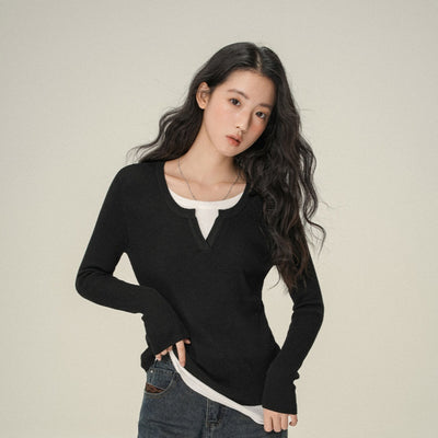 Blusa Interior Térmica Cuello V Manga Larga para Mujer - Image 7