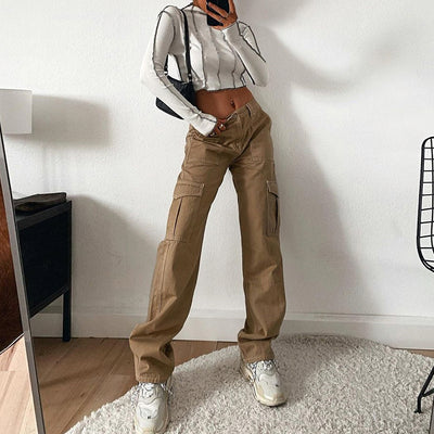 Pantalones Vaqueros Cintura Alta Piernas Largas Talle Único - Image 12