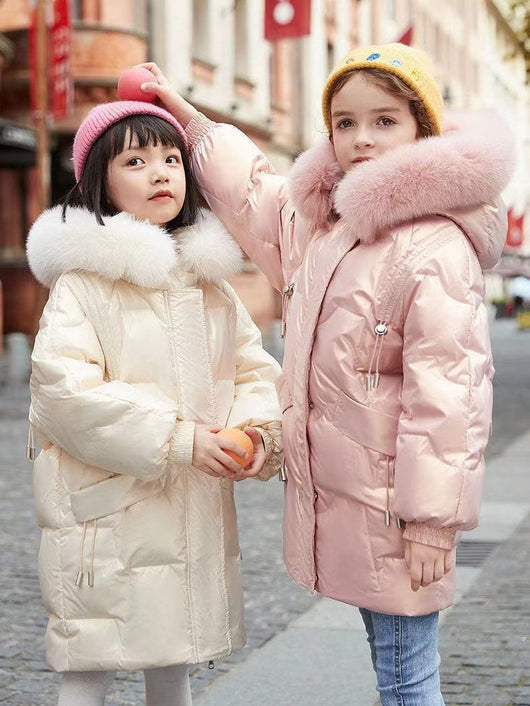 Abrigo Acolchado Talla Grande para Niña con Cuello de Lana - Invierno Cálido - Image 13