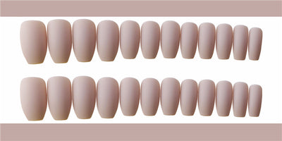 Uñas Postizas Khaki Mate - Set de 24 Piezas - Image 10