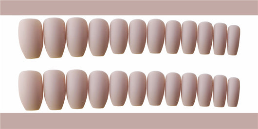 Uñas Postizas Khaki Mate - Set de 24 Piezas - Image 10