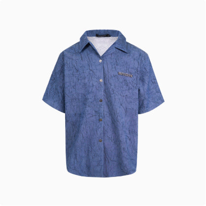 Camisa Texturizada Plisada de Diseño Exclusivo para Hombre - Image 10