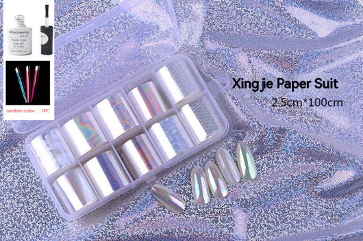 Set de 12 Láminas Decorativas para Uñas - Transferencias Nail Art - Image 6