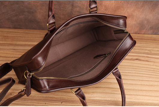 Bolsa Bandolera de Cuero Auténtico Vintage para Hombre - Image 7
