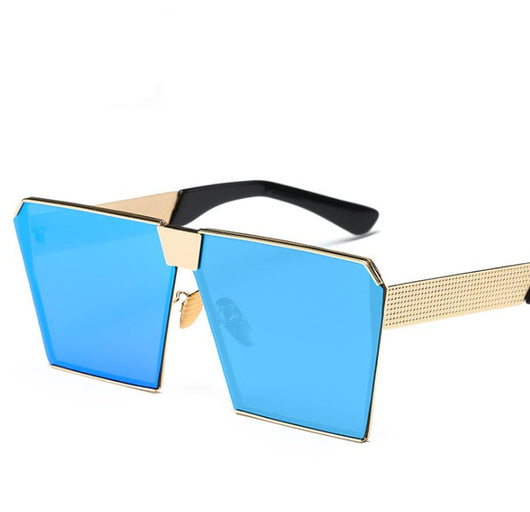 Silver-framed square polarized sunglasses with dark gray lenses and textured temples on a white background. - Image 23
