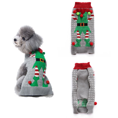 Ropa Navideña para Perros Pequeños con Pompones - Image 7