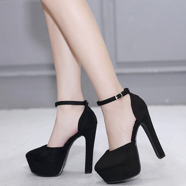 Sandalias de Gamuza con Hebilla Impermeable