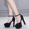 Sandalias de Gamuza con Hebilla Impermeable