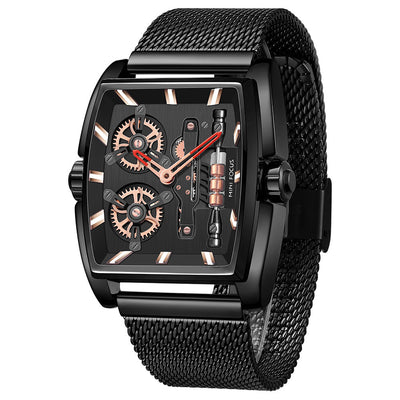 Reloj para Hombre con Malla Tipo Barril y Protección Anti-Milan - Image 3
