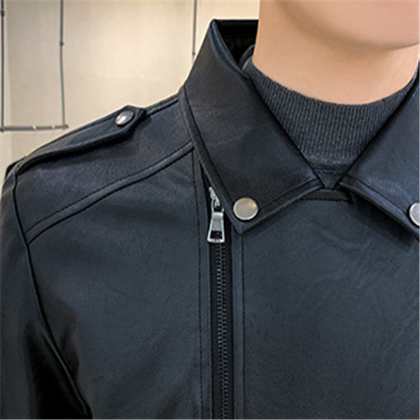 Chaqueta de Cuero de Largo Medio