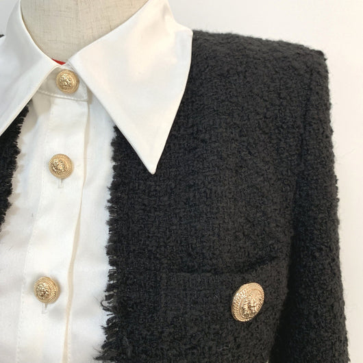 Chaqueta de Botones con Bordado de León - Image 2