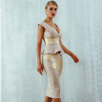 Conjunto de Falda Dos Piezas con Volantes Ajustados - Image 5