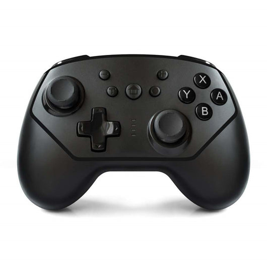 Black wireless Bluetooth gamepad for Nintendo Switch with joysticks, D-pad, and action buttons. - Image 4