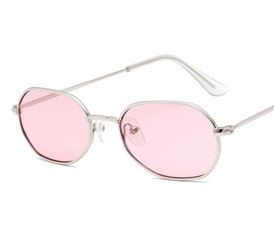 Gafas de Sol Poligonales Irregulares con Lente Marina Colorida para Hombre - Image 3