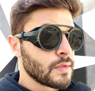Gafas de Sol Steampunk Marco Grande Antivienta