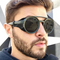 Gafas de Sol Steampunk Marco Grande Antivienta