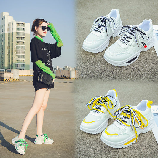Zapatillas Deportivas Plataforma Blancas