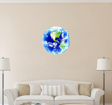 Sticker Mural 3D: Planeta Tierra que Brilla en la Oscuridad - Image 5