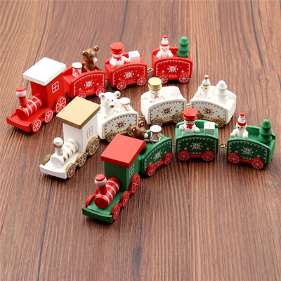 Set de 4 Trenes de Madera Miniatura para Niños - Image 4