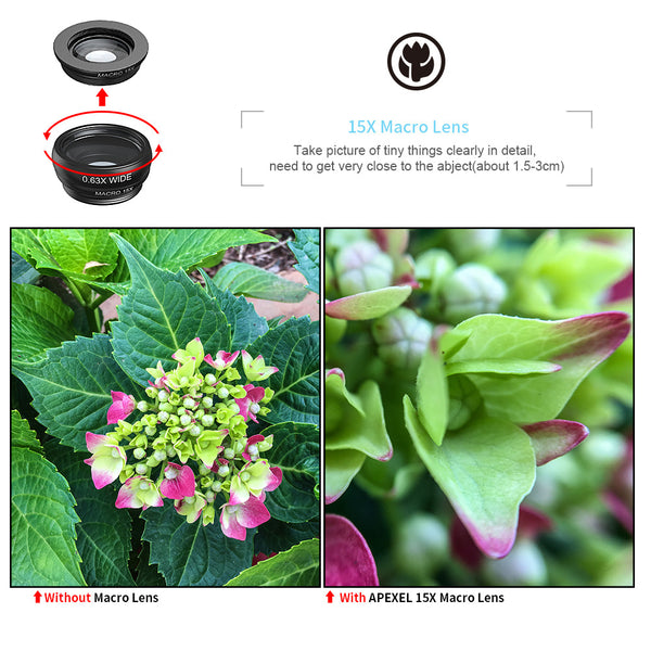 Lente Profesional APEXEL para Smartphone