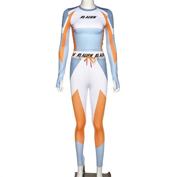 Traje Deportivo Compresión Estampado para Fitness - Image 24