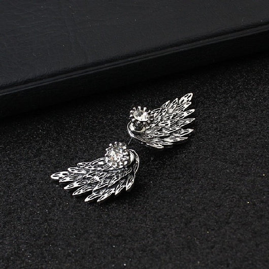 Aretes de Alas de Ángel con Diamantes - Image 5