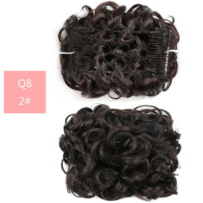 Moño Postizo de Fibra Sintética Resistente al Calor - Cabello de Seda Artificial