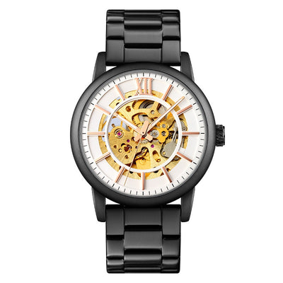 Reloj Automático Mecánico para Hombre con Correa de Acero y Corona Espiral - Image 7
