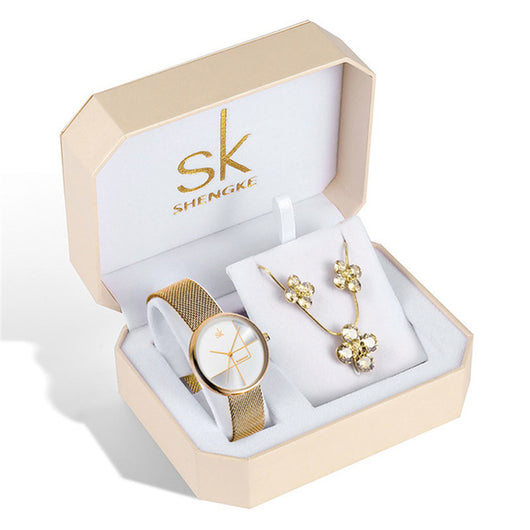 Conjunto de Joyería con Cristales: Reloj, Aretes y Collar - Image 17