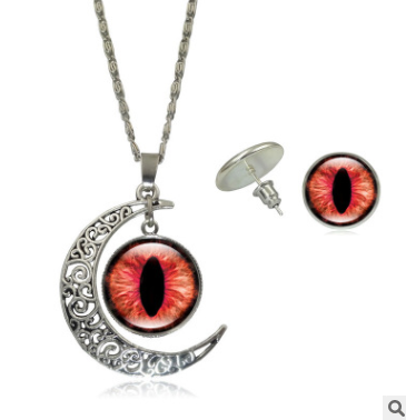 Conjunto de Joyería Ojo de Gema - Collar y Aretes Elegantes de Moda Europea - Image 5