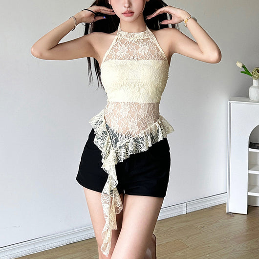 Chaleco Cuello Halter Pure Desire con Bordes Irregulares - Image 15