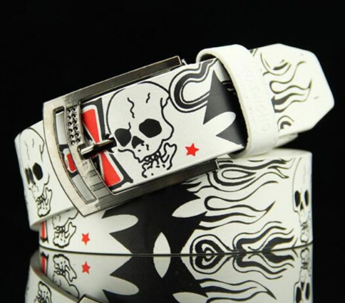 Cinturón de Cuero con Estampado Calavera Funky - Image 5